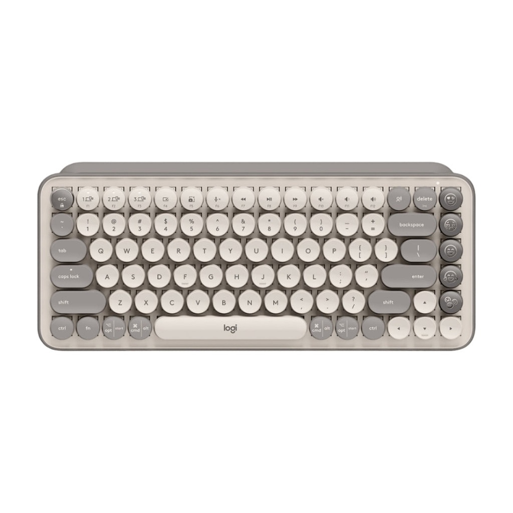 [1225084] TECLADO LOGITECH POP KEYS MECÁNICO INALÁMBRICO BLUETOOTH ESPAÑOL SWITCH CAFÉ 920-010713 - AMARILLO / NEGRO