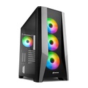 CASE GAMING RGB SHARKOON TG7M  MID TOWER VENTILADORES 4 DE 120MM CON VIDRIO LATERAL Y MALLA FRONTAL4044951035069 - NEGRO
