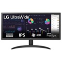 Monitor LG 26" Wfhd 26WQ500-B Plano Slim 75 Hz HDMI