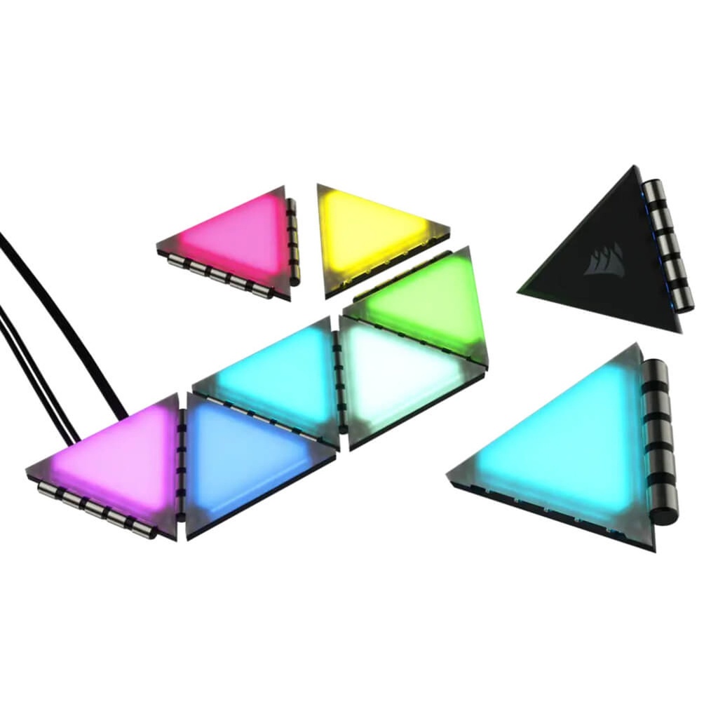 [1226052] Corsair Paneles Iluminacion Case LC100 Triangulo RGB