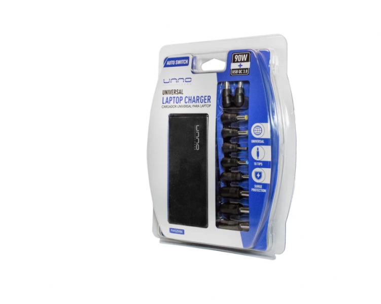 [1214025] Unno Tekno Cargador Universal Portatil 90W PW5291BK Negro