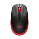 Mouse Inalámbrico Logitech M190 1000 DPI Receptor Nano Rojo