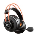 Headset Gaming Cougar Immersa Ti Ex 40mm Titanio Negro/Naranja