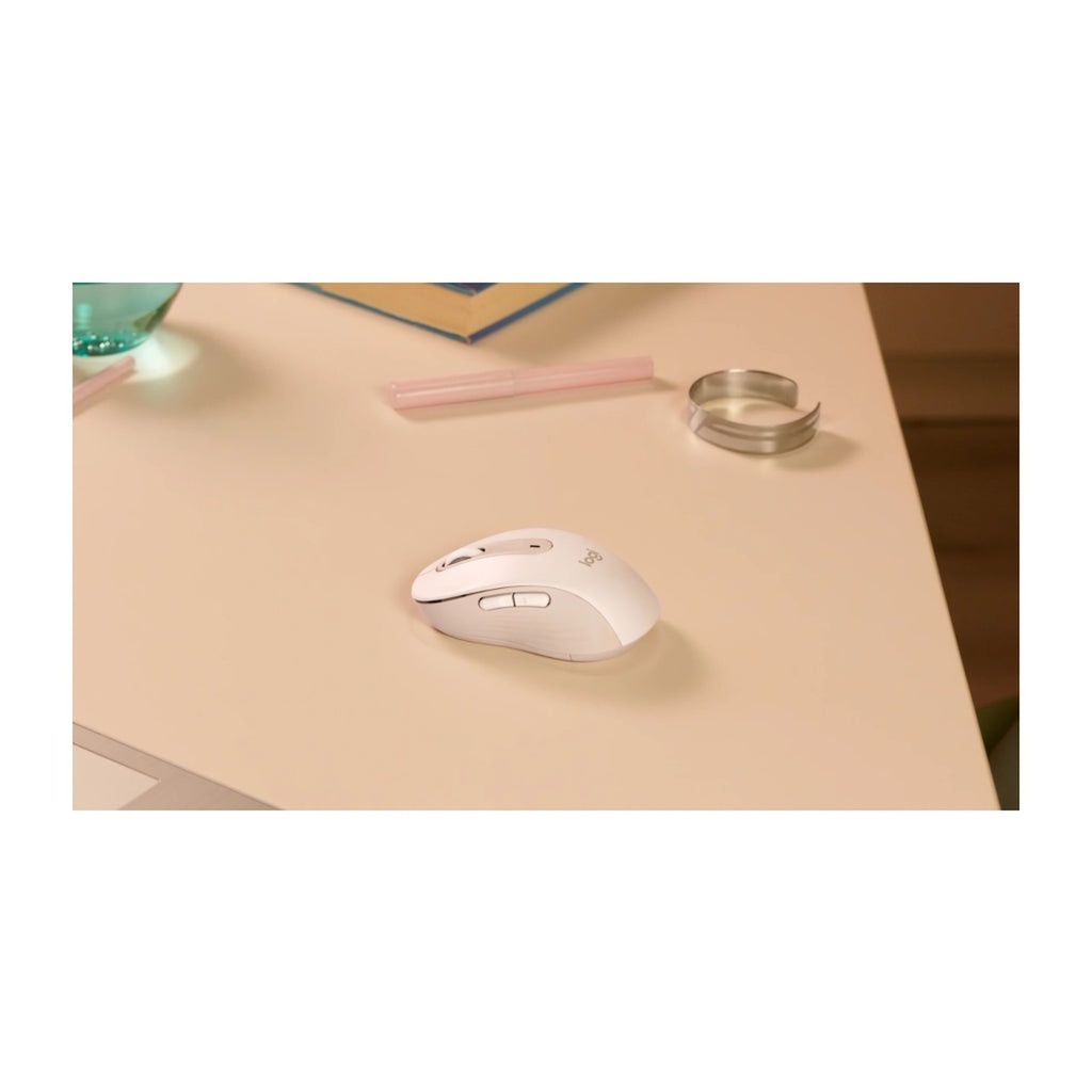 [1225067] Logitech Mouse Signature M650 Inalámbrico Bluetooth / Receptor 4000 Dpi Blanco