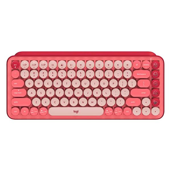 Logitech Pop Keys Teclado Mecánico Inalámbrico Bluetooth Español Rosado