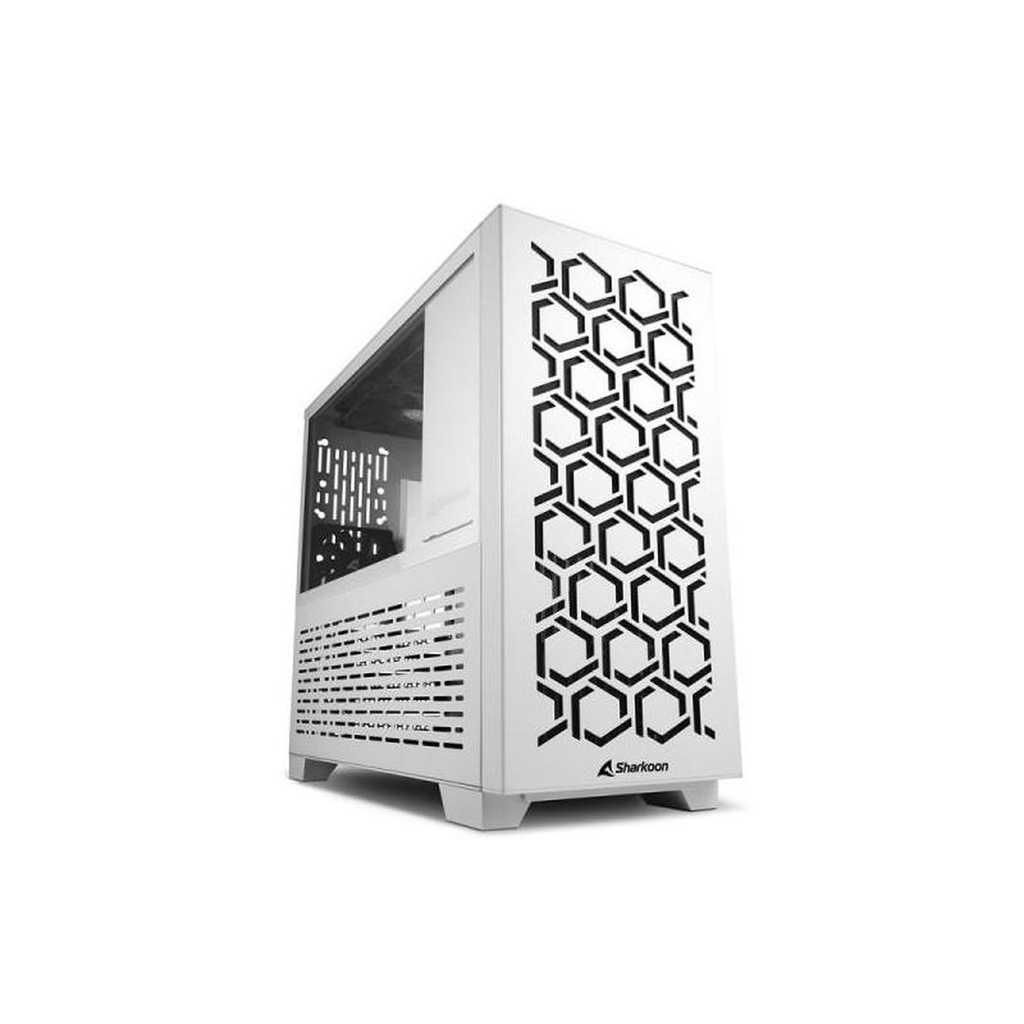 [23357] Sharkoon Case MS-Y1000 Mini Tower Blanco Vidrio Templado
