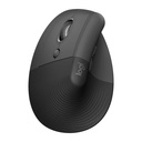 Logitech Mouse Lift Vertical Ergonómico Inalámbrico Zurdos Negro