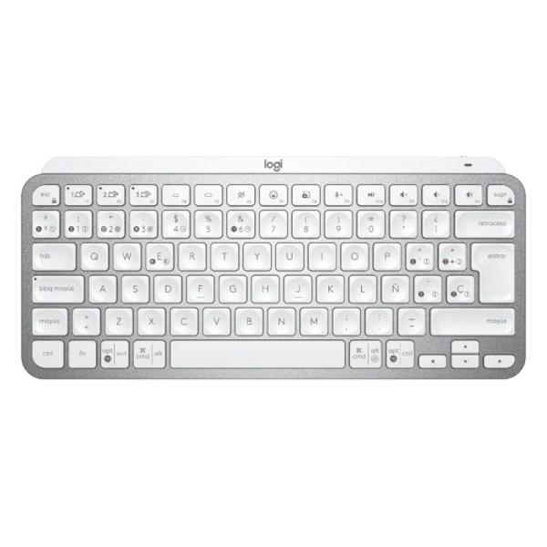 [1225107] Teclado Logitech Mx Keys Mini Inalámbrico Bluetooth Español Blanco