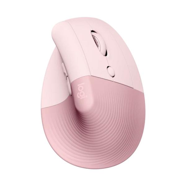 [1225127] Logitech Mouse Lift Vertical Ergonómico Inalámbrico Bluetooth Rosado