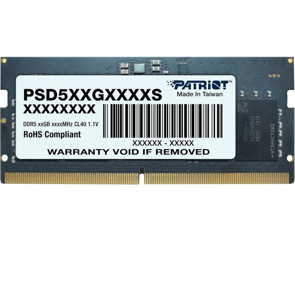 [1502078] Memoria RAM Laptop Patriot 8GB DDR5 4800MHz CL40 PSD58G480041S SL