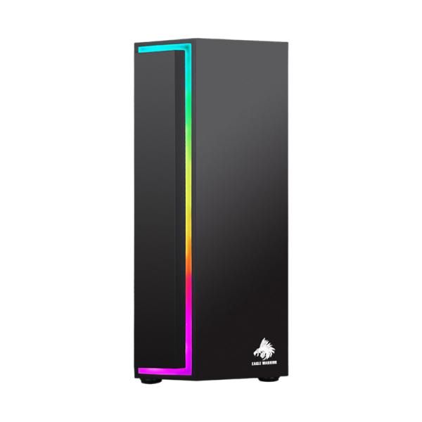 [23442] Case Gaming Eagle Warrior CG33RXRA001C RGB 3 Ventiladores Vidrio Negro