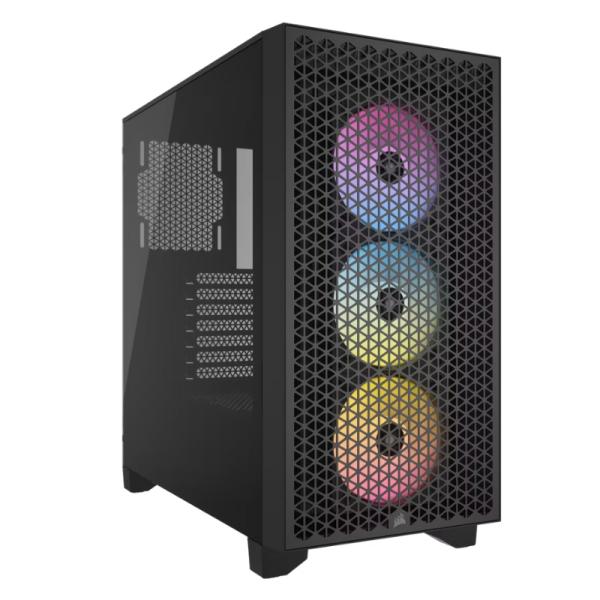 [23450] Corsair 3000D RGB Airflow Case Gaming Vidrio Lateral Negro