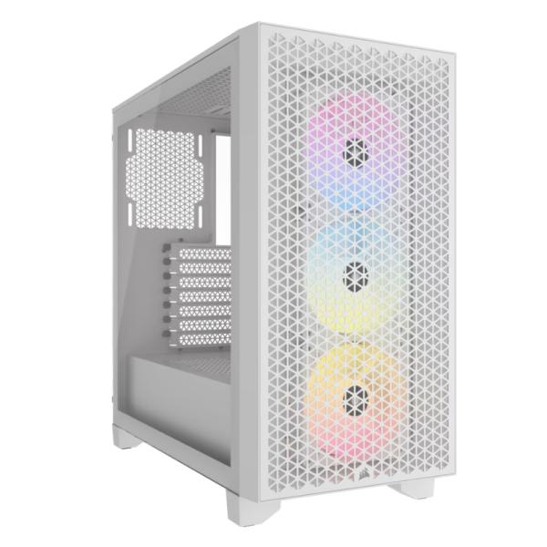 [23455] Corsair 3000D RGB Airflow Case Vidrio Blanco 3 Ventiladores