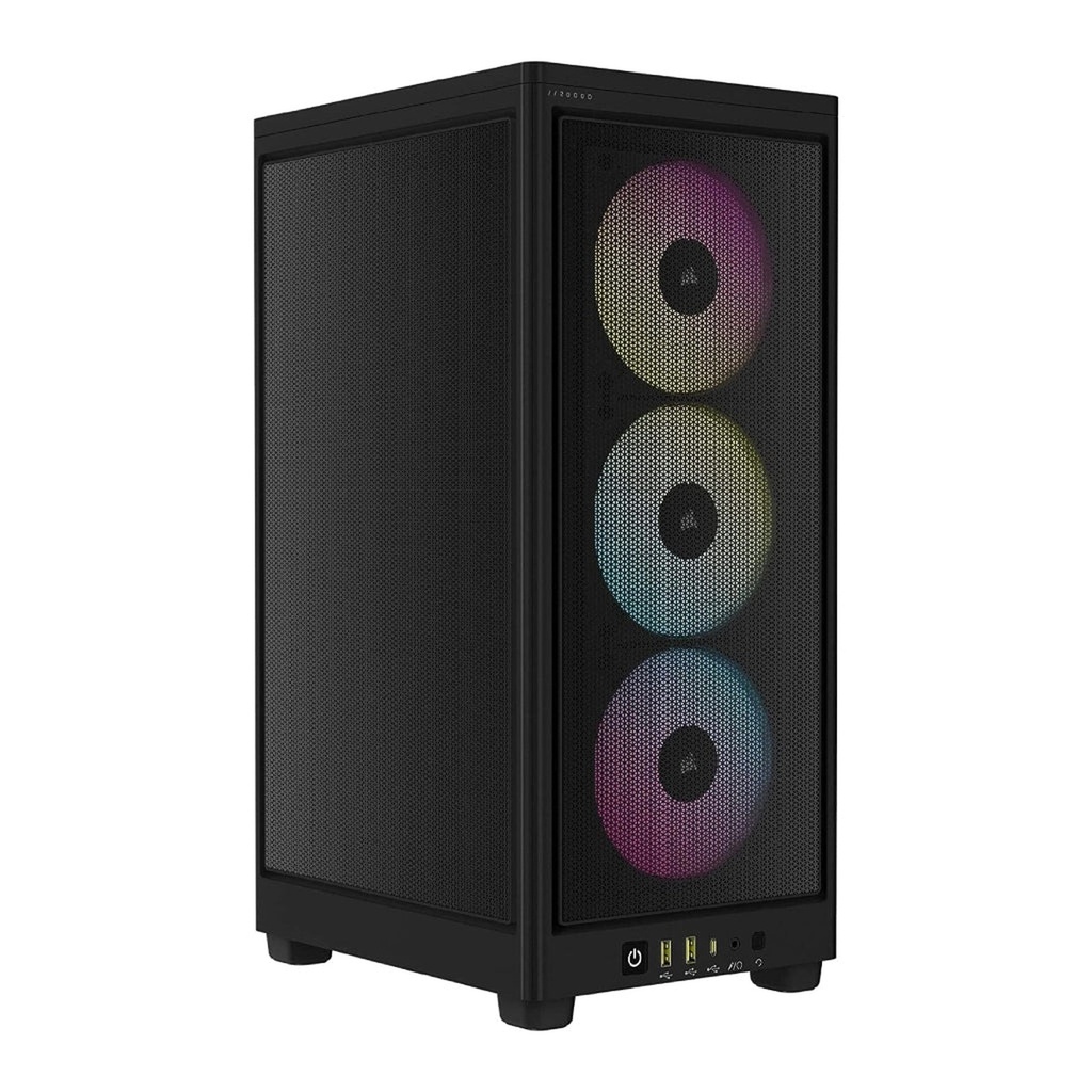 [23459] Corsair 2000D Airflow RGB Case Negro 3 Ventiladores