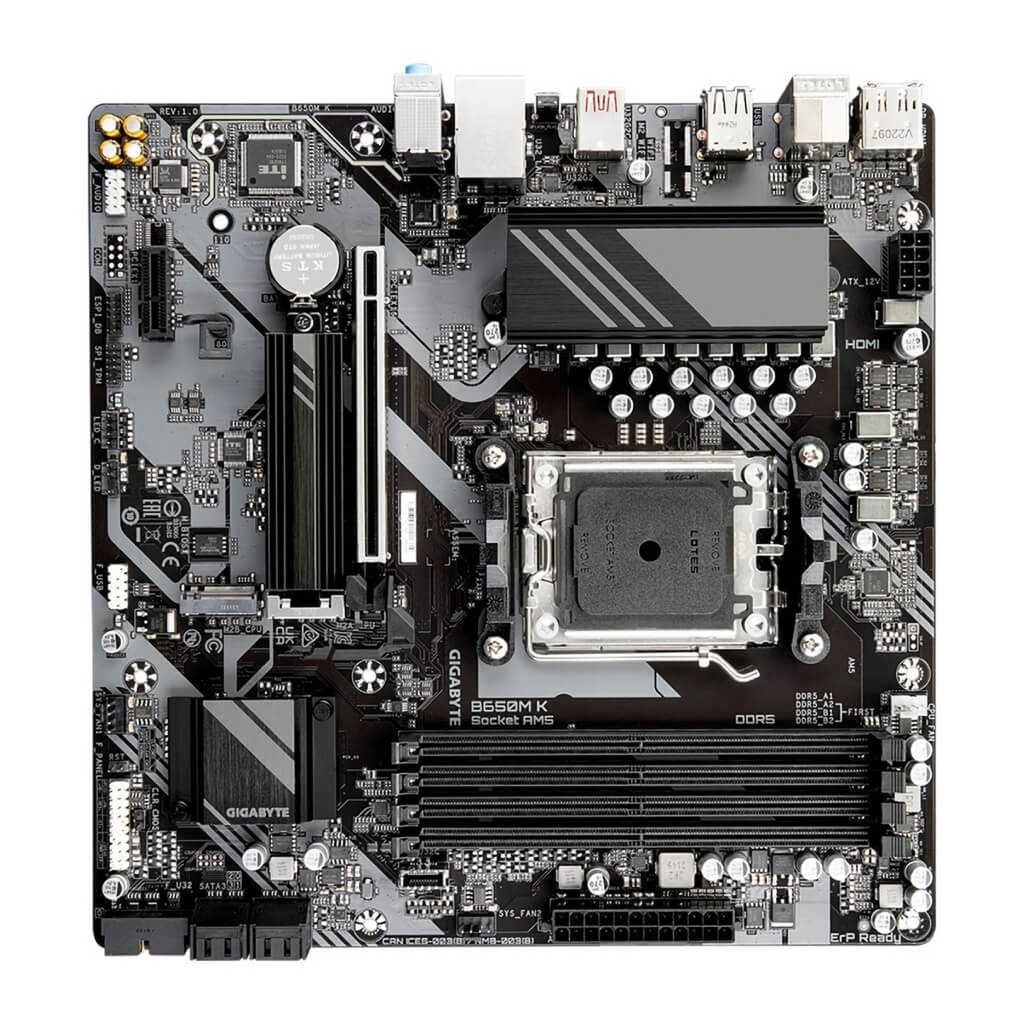 [11473] Tarjeta Madre Gigabyte B650M K AM5 DDR5 Micro ATX