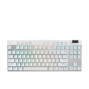 Teclado Gaming Logitech G PRO X TKL Mecánico Inalámbrico Inglés Blanco