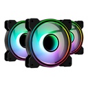 Aerocool Mirage 12 PRO RGB Ventilador 3x12cm Negro