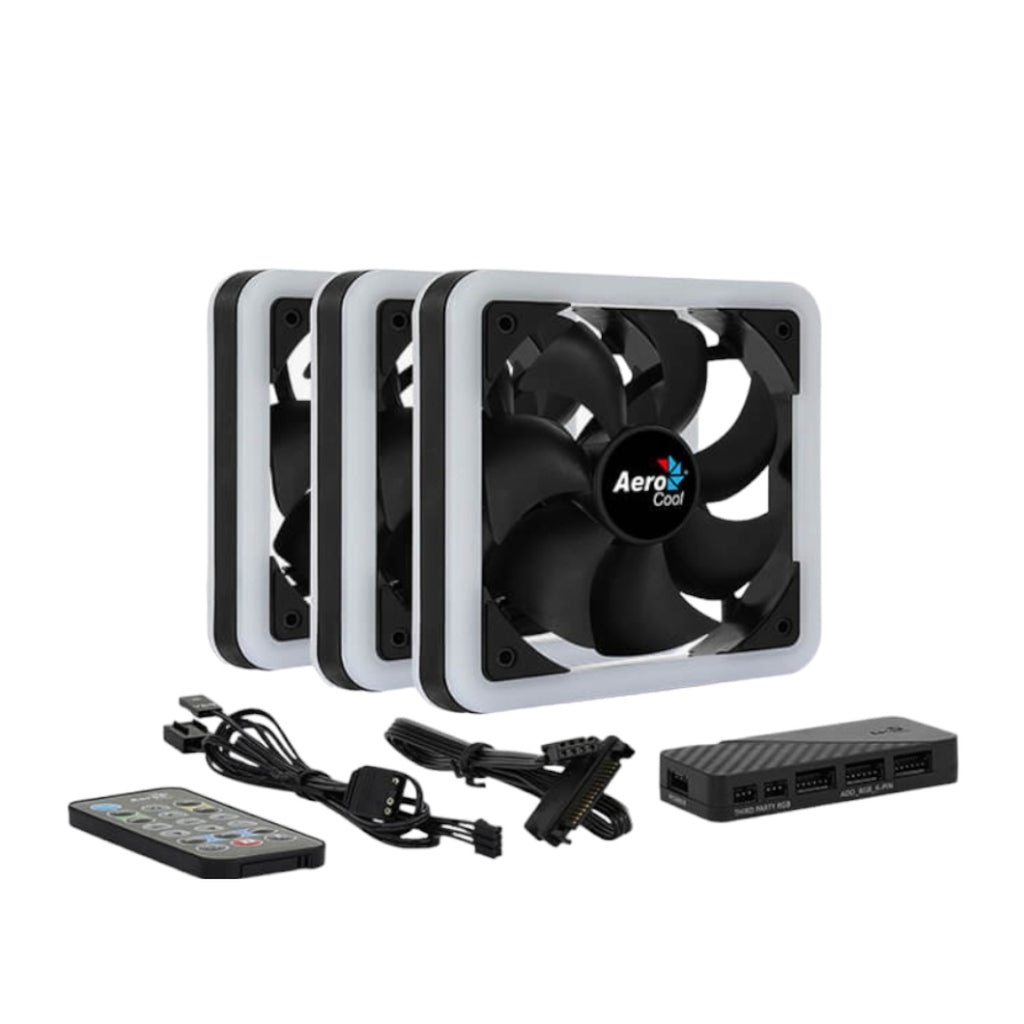 [1212214] Abanico Aerocool Edge 14 Pro ARGB 3x14cm con Hub H66F