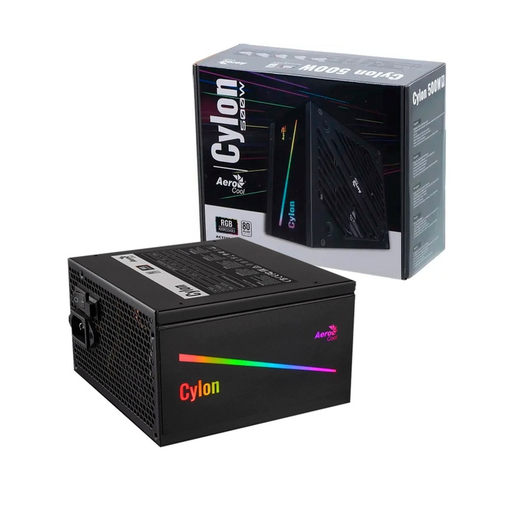 Fuente Aerocool Cylon 700W 80 Plus Bronze No Modular Negra