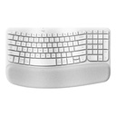 Teclado Logitech Ergo Wave Keys Membrana Inalámbrico Bluetooth Español 920-012279 - Blanco