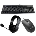 Combo Teclado y Mouse Nova USB KB5982U0002C Completo y Ergonómico