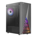 Case Gaming RGB Aerocool Delta G-BK-V2 Mid Tower Ventiladores 4 de 120MM con Vidrio Lateral Accm-pv45043.11 - Negro