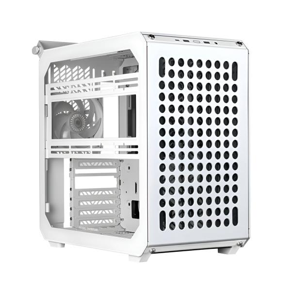 [23520] Case Cooler Master Qube 500 Flatpack Edition Mid Tower Ventilador 1 de 120MM con Vidrio y Malla Lateral Q500-WGNN-S00 - Blanco