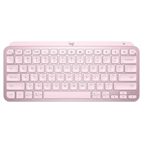 [1225235] Teclado Logitech Mx Keys Mini Membrana Inalámbrico Bluetooth Inglés 920-010474 - Rosado