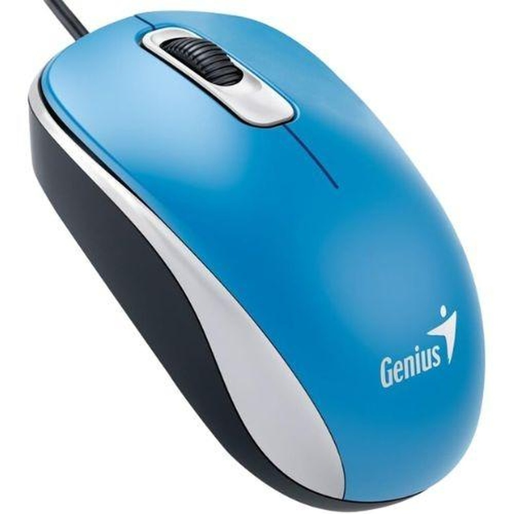 Mouse Genius RS2 DX-110 Alámbrico USB 1200 Dpi 31010116103 - Celeste