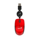 Mouse Genius RS2 Micro Traveler V2 Alámbrico USB 1200 Dpi 31010125103 - Rojo