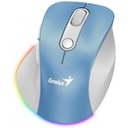 Mouse RGB Genius Ergo 9000S PRO Inalámbrico Bluetooth 2400 Dpi 31030039401 - Celeste