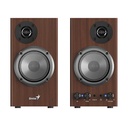 Parlante Genius SPHF500B II 16W Cableado 3.5mm 331730047401 - Madera