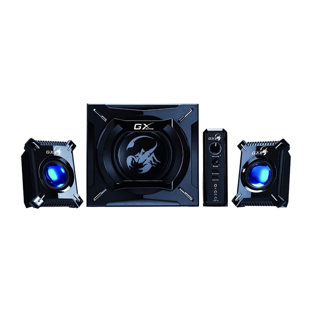 [228] Parlante Genius Sw G2.1 2000 II 45W Cableado 3.5mm 31730020401 - Negro