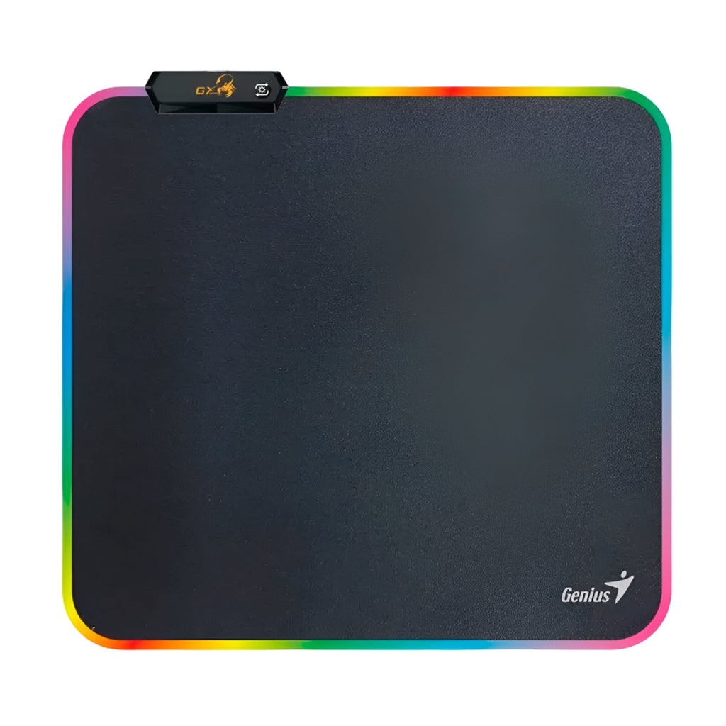 [231] Mouse Pad Gaming RGB Genius GX-PAD 260S 24x24cm Tela y Goma 31250018400 - Negro