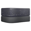 Teclado Logitech Ergo K860 for Business Membrana Inalámbrico Bluetooth Inglés 920-009166 - Negro