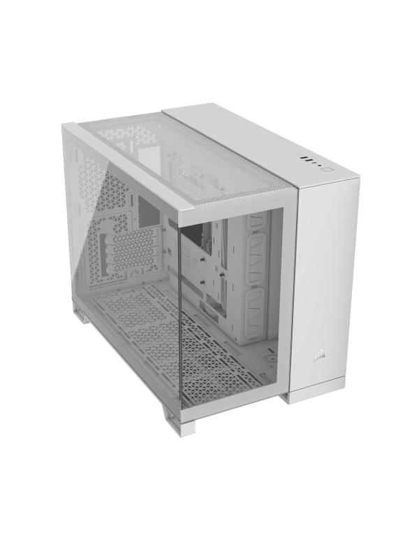 [23542] Case Gaming Corsair 2500X Vidrio Mid Tower con Vidrio Lateral y Frontal CC-9011266-WW - Blanco