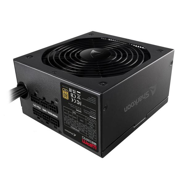 [21272] Fuente de Poder Sharkoon Shark Wpm Gold Zero 650W 80 Plus Gold Semi Modular Atx 2.3 4044951026555 - Negro