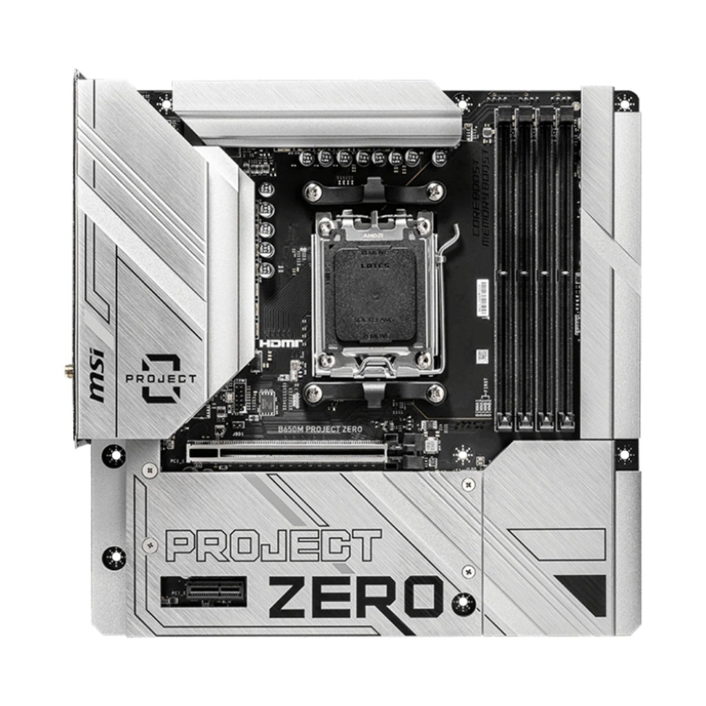 [11581] Tarjeta Madre Msi B650M Project Zero Matx DDR5 911-7E09-003 - Negro / Blanco