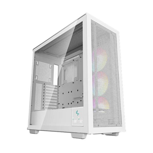 Case Gaming RGB Deepcool Morpheus Full Tower Ventiladores 3 de 140MM con Vidrio Lateral y Malla Frontal R-MORPHEUS-WHAPA1-A1 - Blanco