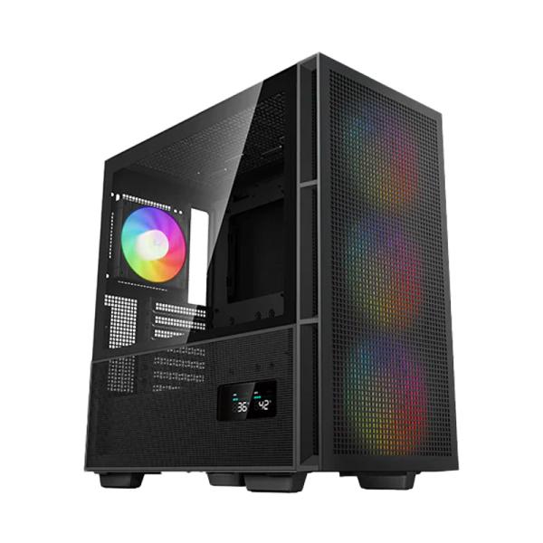Case Gaming RGB Deepcool CH560 Digital Mid Tower 3 Ventiladores de 140MM y 1 de 120MM con Vidrio Lateral y Malla Frontal R-CH560-BKAPE4D-G1 - Negro