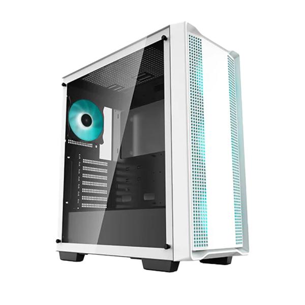 [23584] Case Gaming Deepcool CC560 Wh V2 Mid Tower Ventiladores 4 de 120MM LED con Vidrio Lateral y Malla Frontal R-CC560-WHGAA4-G2 - Blanco