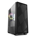 Case Gaming RGB Sharkoon VS8 Mid Tower Ventiladores 3 de 120MM con Vidrio Lateral 4044951039081 - Negro