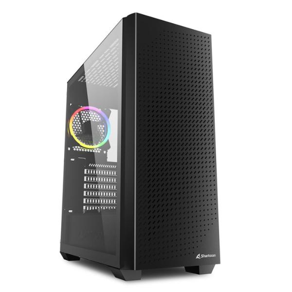 [23604] Case Gaming RGB Sharkoon VS9 Mid Tower Ventiladores 3 de 120MM con Vidrio Lateral y Malla Frontal 4044951039111 - Negro