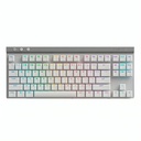 Teclado Gaming RGB Logitech G515 Lightspeed Tkl Mecánico Inalámbrico Bluetooth Inglés 920-012535 - Blanco