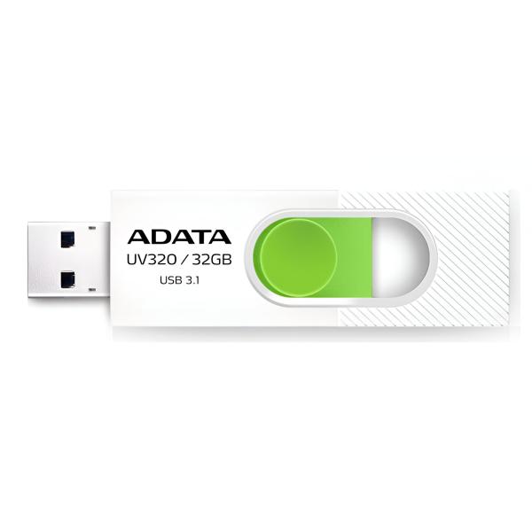 [3603063] Memoria USB 32GB Adata UV320 USB-A / USB-C 3.2 Gen 1 AUV320-32G-RWHGN - Blanco / Verde