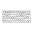 Teclado Logitech Pebble Keys 2 K380S Membrana Inalámbrico Bluetooth Español 920-011784 - Blanco