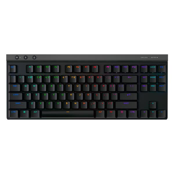 [1201316] Teclado Gaming RGB Logitech G515 Lightspeed Tkl Mecánico Inalámbrico Bluetooth Inglés 920-012423 - Negro