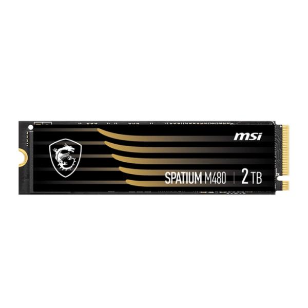 [360104133] HD Interno Solido 1TB Msi Spatium M480 PRO M.2 2280 Pcie GEN4 X4 7400mb/s / 6000mb/s S78-440L1G0-P83 - Negro