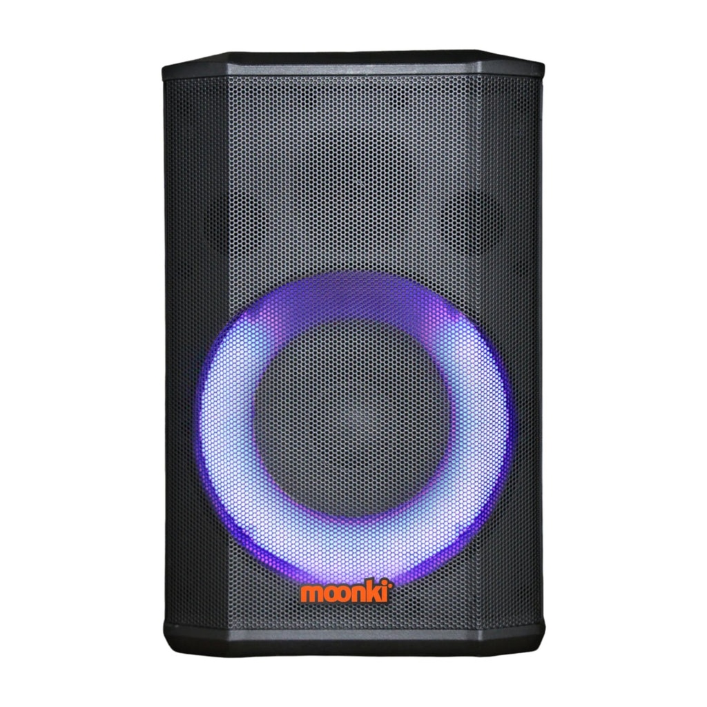 [1204242] Parlante RGB Moonki Malibu MAX MS-108LT 100W Bluetooth con 2 Microfonos - Negro