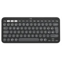 Teclado Logitech Pebble Keys 2 K380S Membrana Inalámbrico Bluetooth Español 920-011783 - Negro